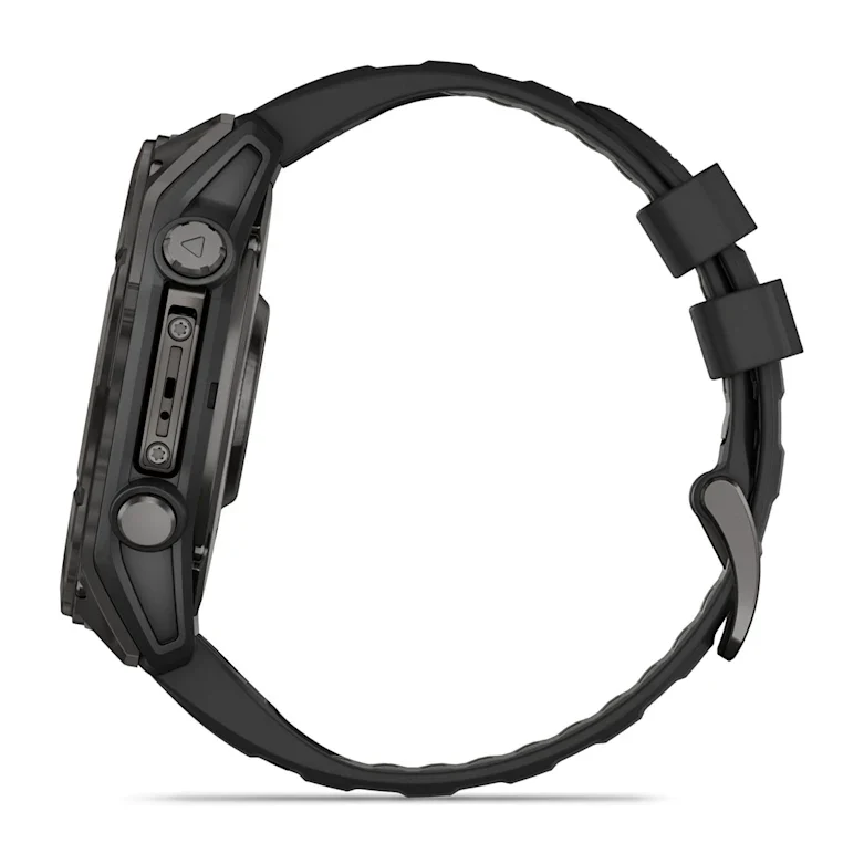 Fenix 8  51mm,  AMOLED, Sapphire, Carbon Gray DLC Titanium with Black/Pebble Gray Silicone Band, NA - Image 13