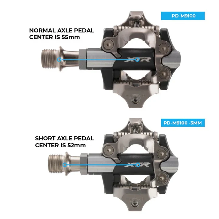 PEDAL, PD-M9100, XTR, SPD PEDAL, 3MM SHORTER, W/CLEAT - Image 2