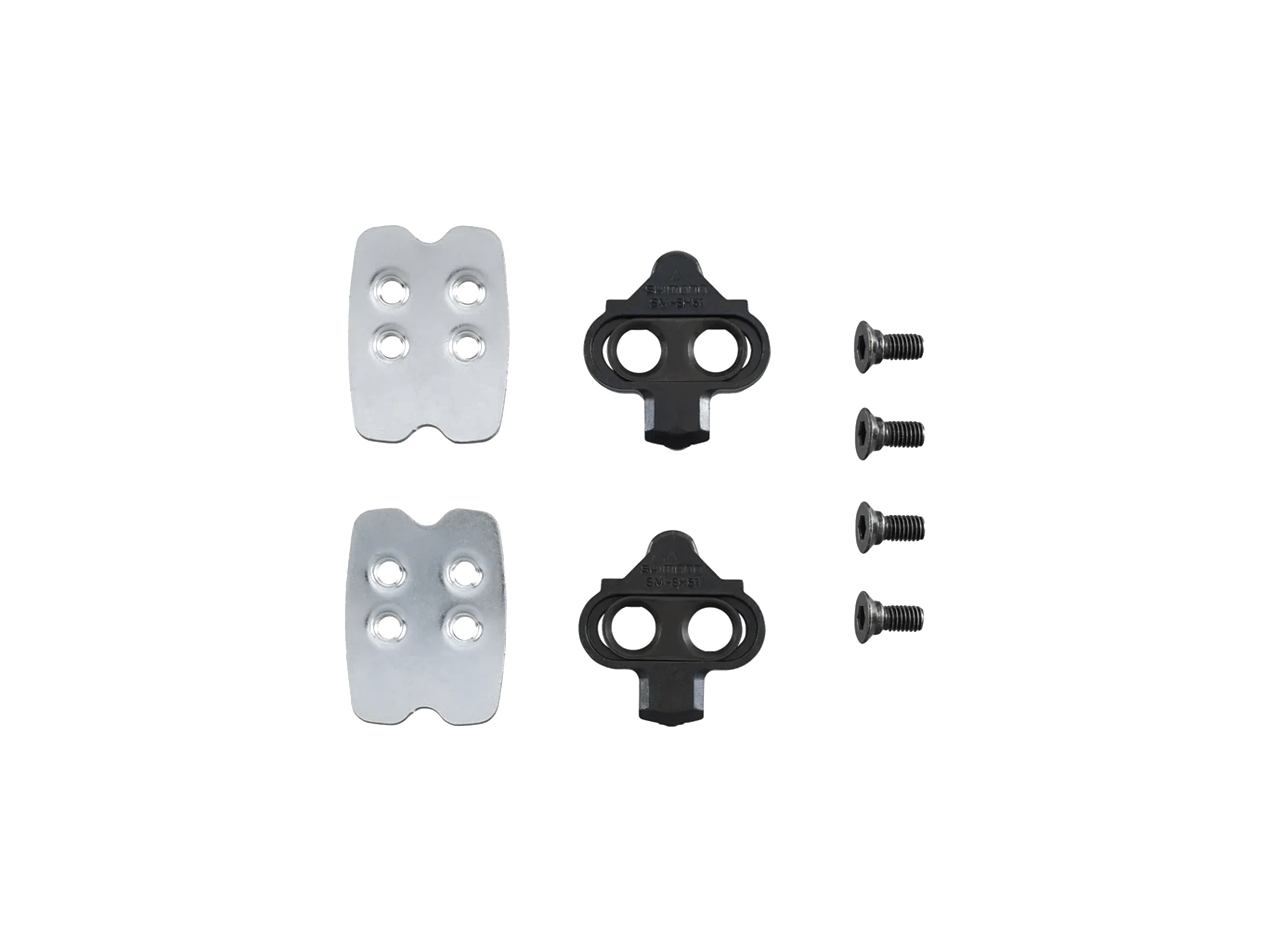 Shimano SPD Cleat Set Single Direction Release Type SM-SH51 With Cleat Nut