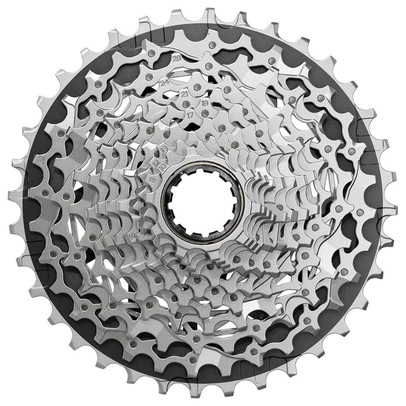 SRAM Force XG-1270 Cassette - 12-Speed, 10-33t, Silver, For XDR Driver Body, E1 - Image 6
