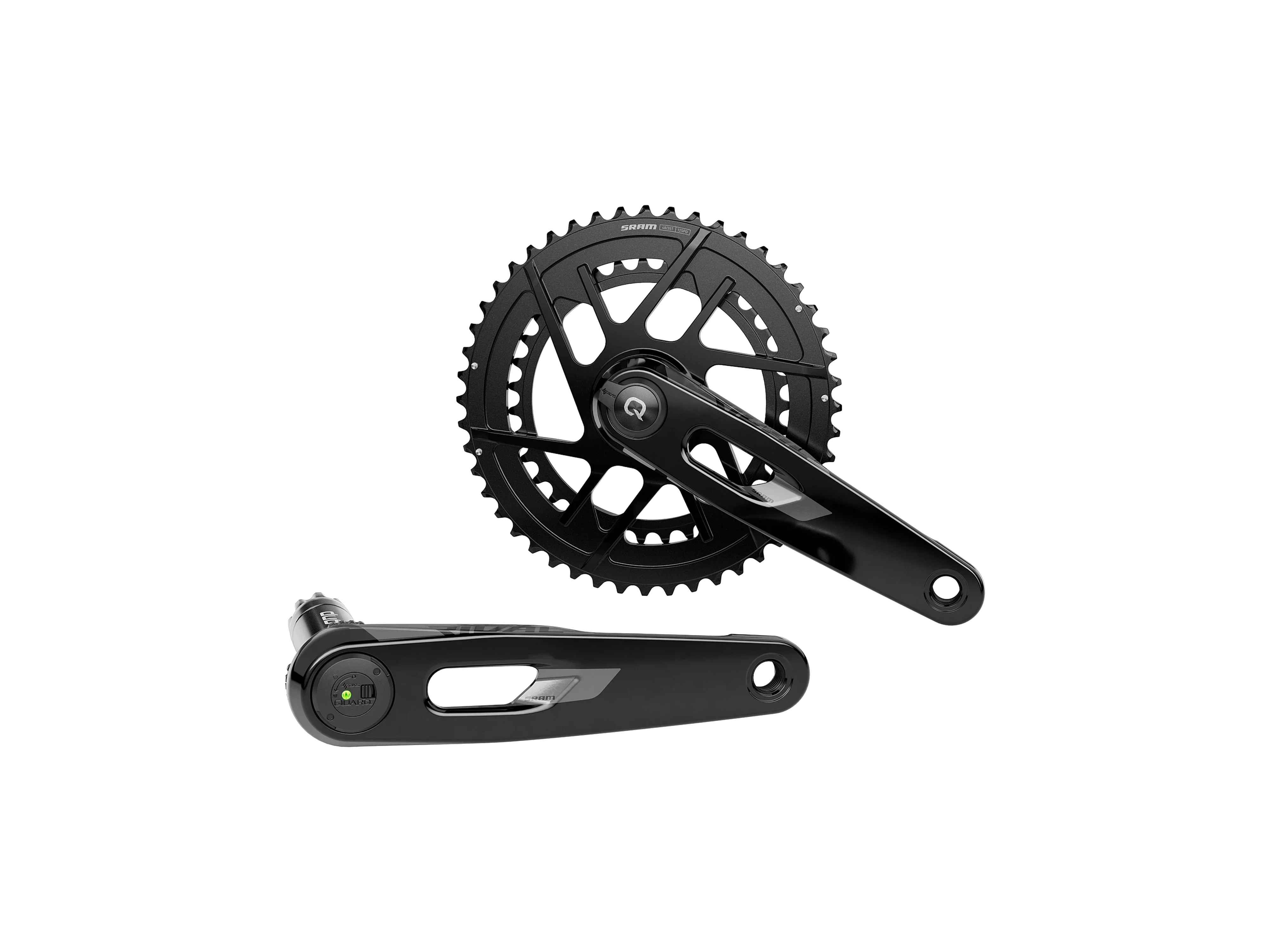 SRAM Rival AXS Power Meter Crankset - 170mm, 12-Speed, 48/35t, 8-Bolt Direct Mount, DUB PM Spindle, Carbon, E1 - Image 3