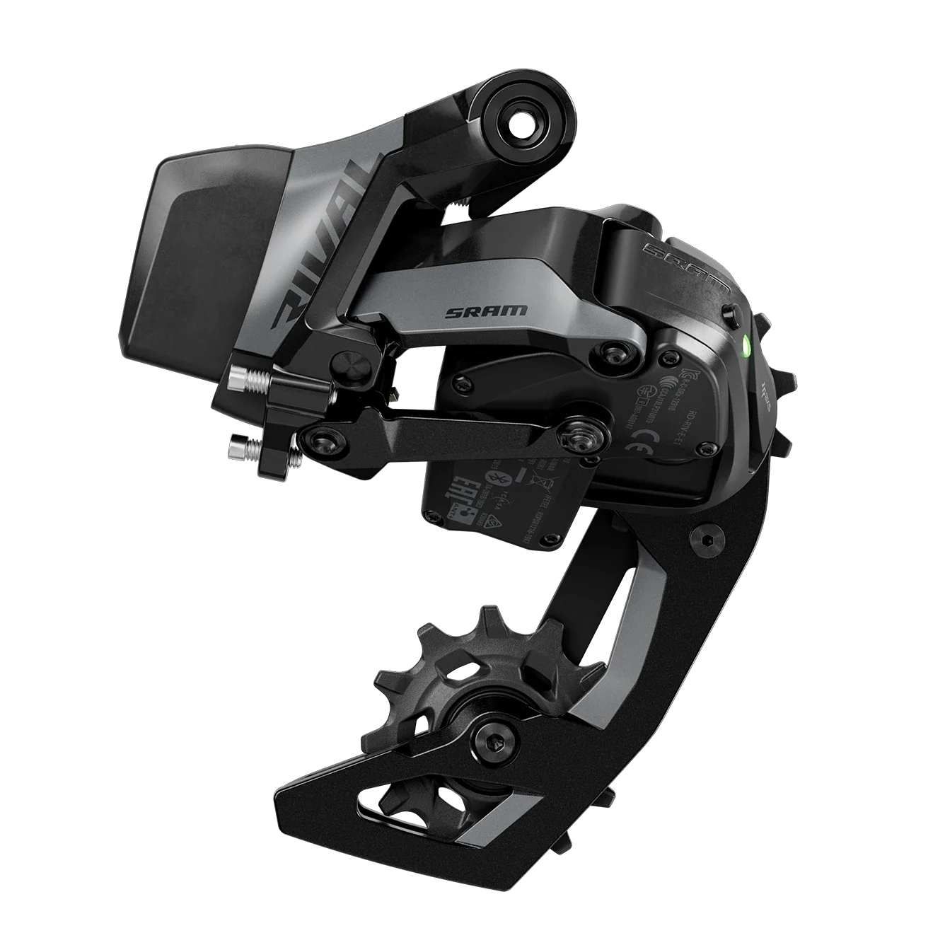 SRAM Rival AXS Rear Derailleur - 12-Speed, 36t Max, (Battery Not Included), Aluminum Cage, Black, E1 - Image 2